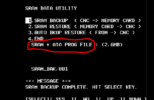 Все про backup на Fanuc