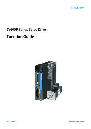 SV660P Series Servo Drive Function Guide