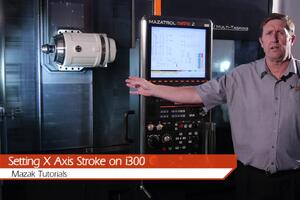 SETTING X AXIS STROKE ON I300