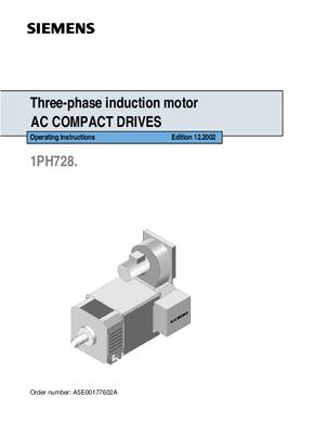 Operating Instructions Three-phase induction motor 1PH728