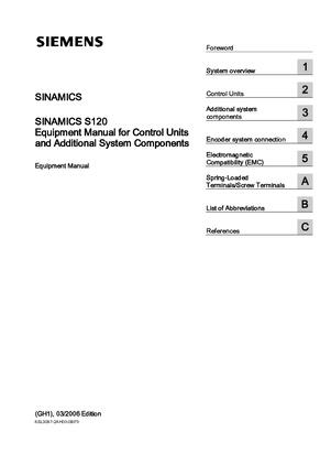 Equipment Manual for Control Units and Additional System Components