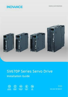 SV670P Series Servo Drive installation Guide